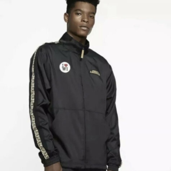 Nike Giannis Coming To America Mens Zip Track Jacket Black CQ6308-010 NEW Sz XL - Picture 3 of 3